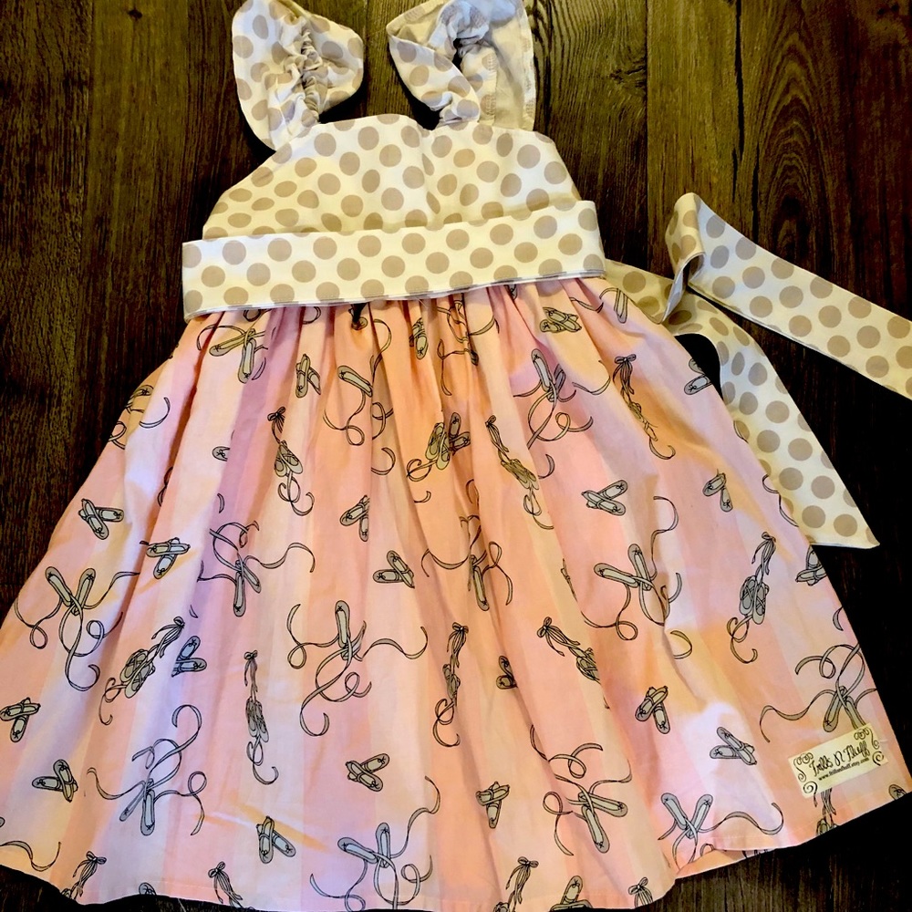 Ballet Ballerina Frills n Fluffs dress 4t sash